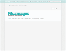 Tablet Screenshot of maler-klusmeyer.de